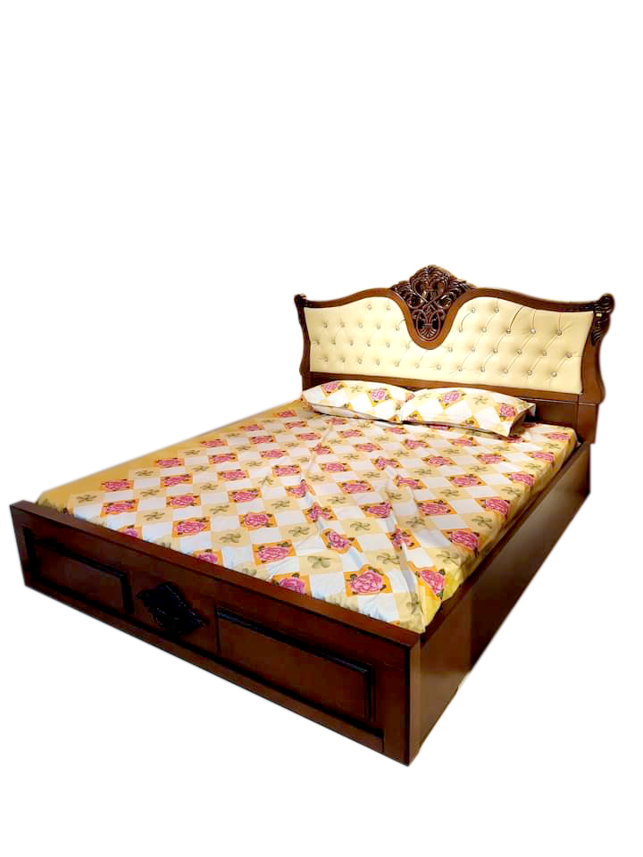 Wooden King Bed-EBDKH-906-4-39