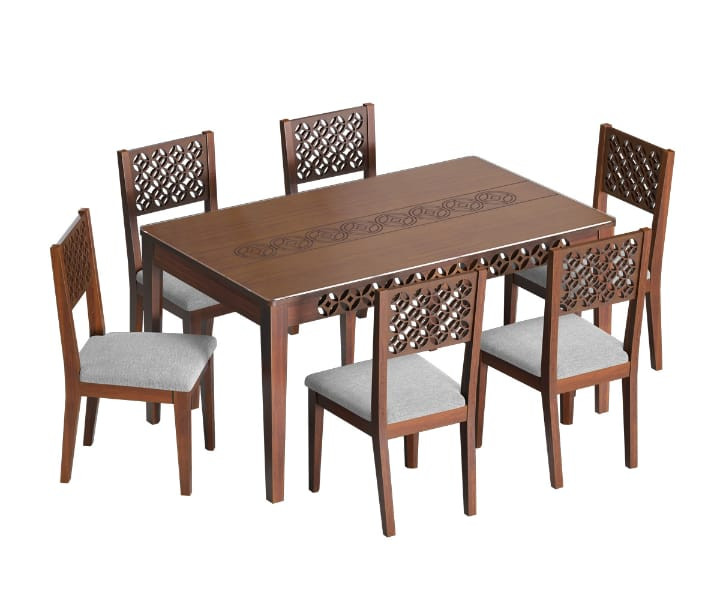 Wooden Dining Set (6 Chair) - EDCH-908 & ETDH-908
